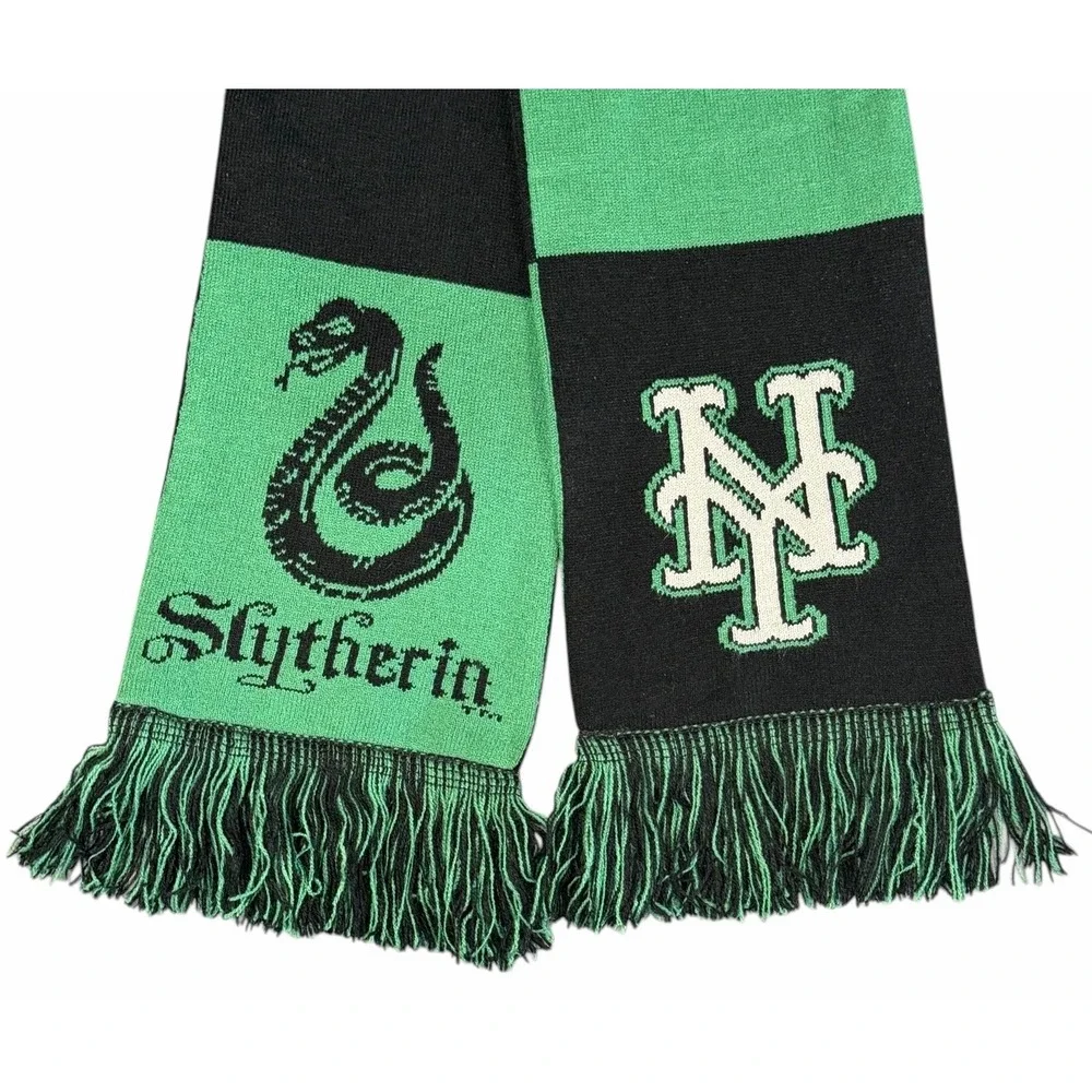 2024 New York Mets Harry Potter Slytherin Scarf SGA Green Black Baseball MLB
